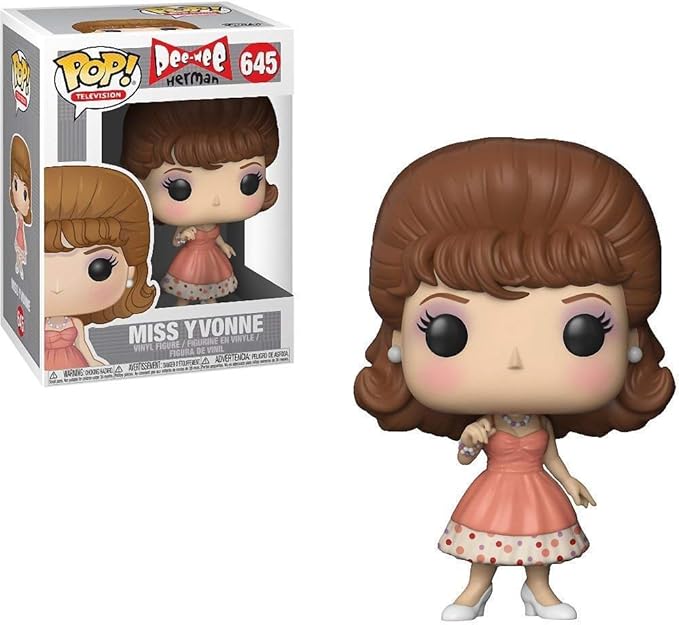 Funko Pop! TV: Pee wee's Playhouse Miss Yvonne Collectible Figure, Multicolor
