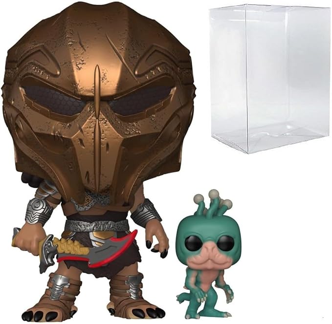 POP Funko Movies: Predator Badlands - DEK with Bud Vinyl Figure (Bundled with Compatible Box Protector Case) Multicolor 3.75 Inches