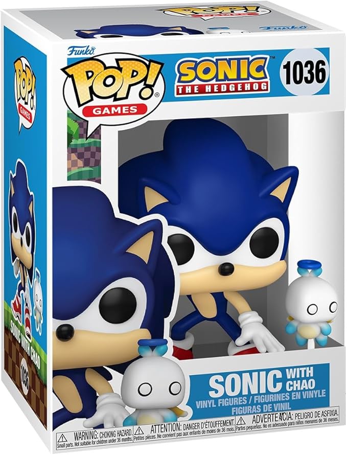 Funko POP & Buddy: Sonic The Hedgehog - Sonic The Hedgehog with Hero Chao - Collectable Vinyl Figure - Gift Idea - Official Merchandise - for Kids & Adults - Video Games Fans