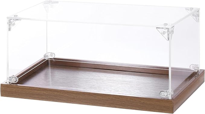 MECCANIXITY Acrylic Display Case, 10"x6"x4" Clear Display Box Assemble Dustproof Storage Organizer Showcase for Collectibles Action Figures