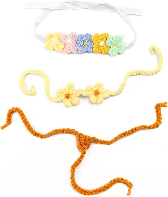 15/17cm Doll Clothes Set - Flower Headband + Yellow Bikini