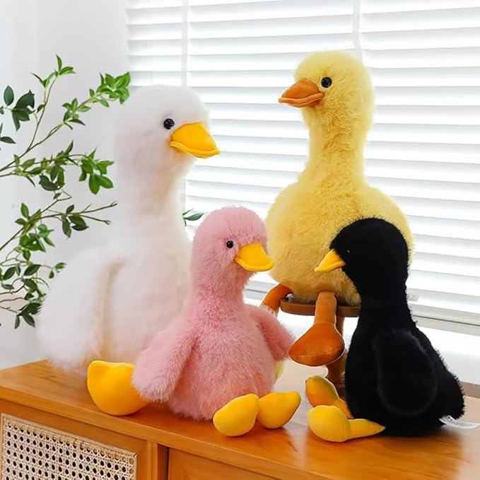 Duck Stuffed Animal, Stuffed Duck Plush Toys, Birthday for Kid Boys Girls (10inch-Pink)