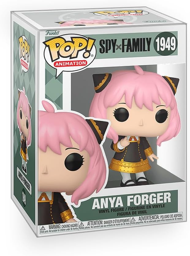 Pop Anime: Spy x Family - Anya Forger Vinyl Figure Bundled with Box Protector Compatible for Funko