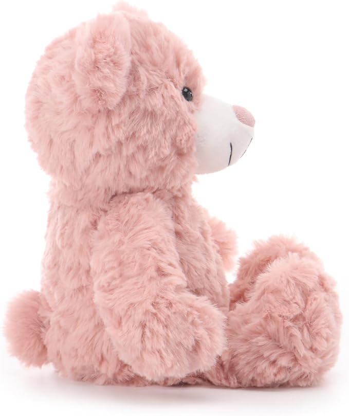 Apricot Lamb Misty Pink Flower Bear Stuffed Animals for Kids, Soft Cute Plush Toys for Baby Girl and Boy, 8 Inches