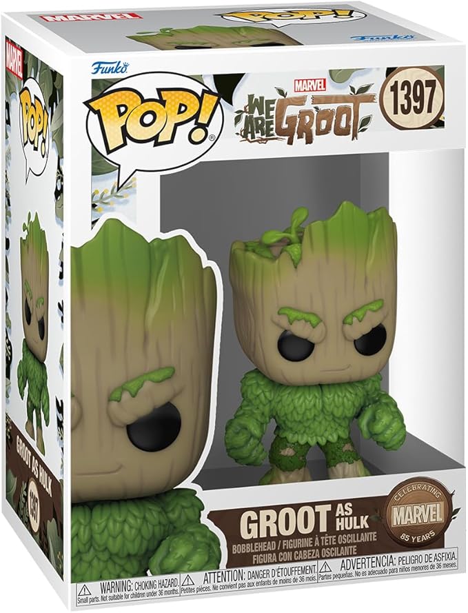 Funko POP! Marvel: We are Groot - Hulk - Groot Shorts - Collectable Vinyl Figure - Gift Idea - Official Merchandise - for Kids & Adults - TV Fans - Model Figure for Collectors and Display