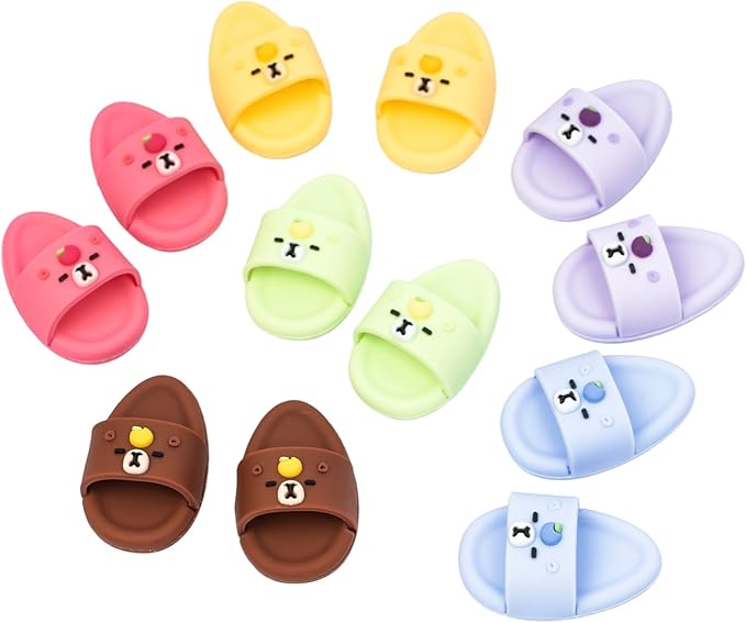 Summer Sandals for Dolls Open Toe Slippers, Cute Accessories Easter Gifts for Photography, Display & Collectors Age Limit 15+ Easter Gifts（Green）