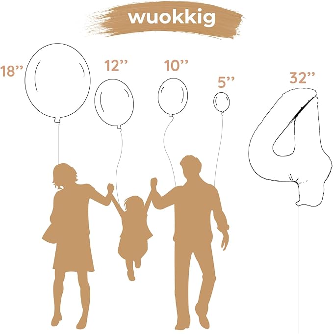 Jungle Safari Birthday Balloons, Animal Balloons Décor Happy Birthday Party Decoration for Wedding Birthday Party (Number 4)