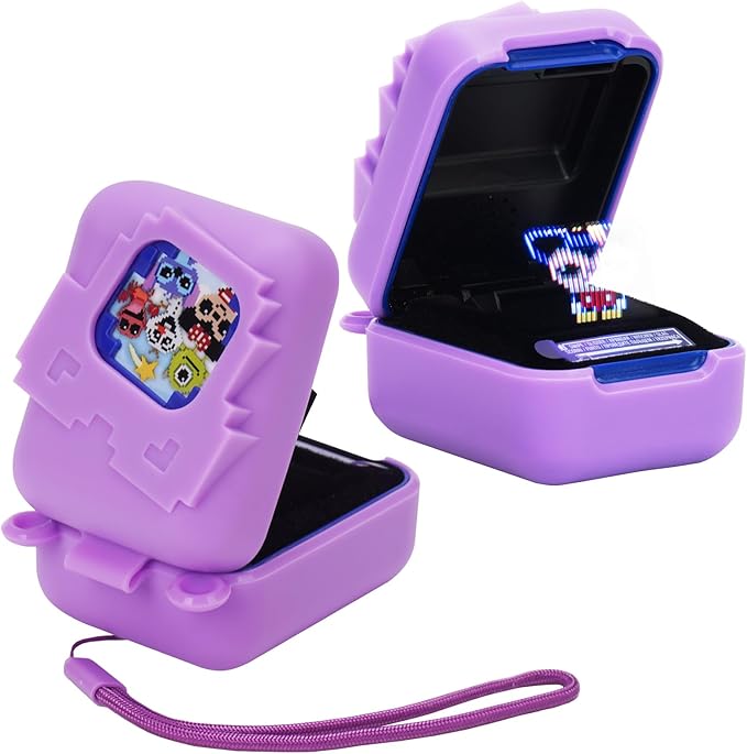 MGZNMTY Silicone Case for Bitzee Disney Interactive Toy Digital Pet and Case, Protective Skin Cover for New Bitsy Electronic Virtual Pet (Purple)