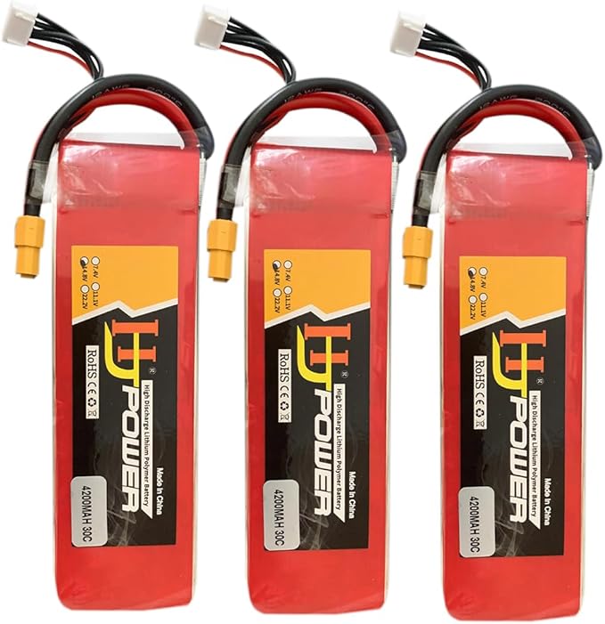 Remote App Controlled Watercraft Replacements Battery Propeller Servo Parts for 2.4G S3.0 Pro Remote Control Car Remote Control Boat Electric RC Vehicle Boat (14.8V 4200mah 3Pack)