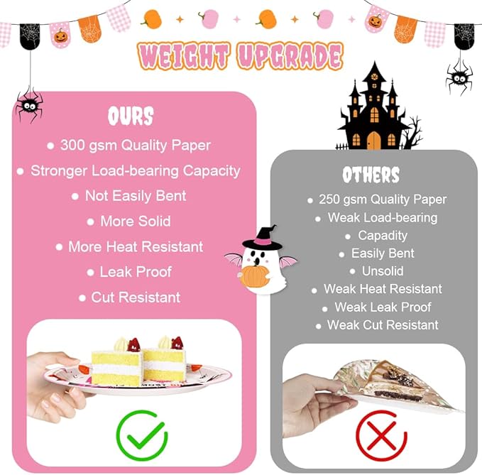 194Pcs Halloween Baby Shower Decorations for Girl A Little Boo is Almost Due Baby Shower Party Plates, Cup, Napkin, Tablecloth, Tableware, Halloween Themed Party Supplies Plates Serve 24 Guests