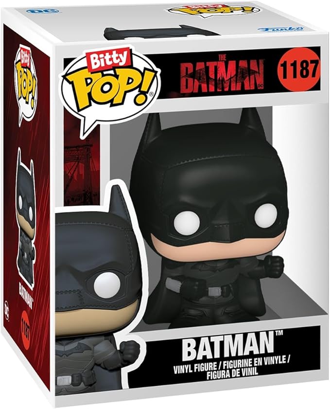 Funko Bitty POP! Batman 85th - Catwoman, 4-Pack and A Surprise Mystery Mini Figure - 0.9 Inch (2.2 Cm) - DC Comics Collectable - Stackable Display Shelf Included - Gift Idea - Party Bags Stocking
