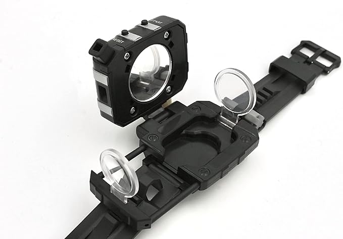 SpyX / 6-in-1 Watch - 6 Function Spy Toy Watch. Includes: Telescope Lenses, LED, Secret Message Capsules, Whistle, Signal Mirror, Hidden Compartment. Perfect Addition for Your spy Gear Collection!