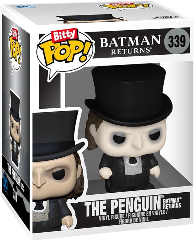 Funko Bitty POP! Batman 85th - Freeze, 4-Pack and A Surprise Mystery Mini Figure - 0.9 Inch (2.2 Cm) - DC Comics Collectable - Stackable Display Shelf Included - Gift Idea - Party Bags Stocking