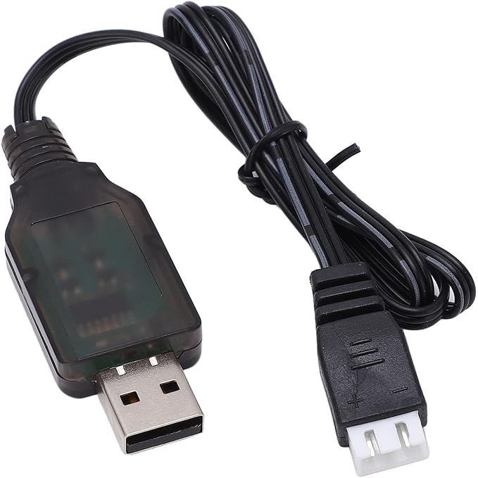 Fydun RC Car Battery Charger, 1 16 7 4V 1000mA Lipo USB Remote App Controlled Vehicle Parts Charging Cable for Control Smart IC Technology with Overload Defence