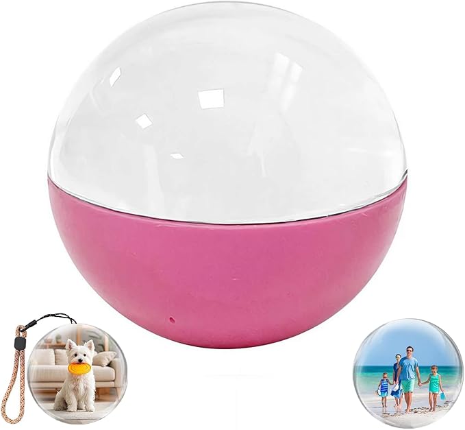 2.76" Crystal Ball Video Player, 3D Memory Orb Ball Digital Display Memory Sphere Lamp with Sound, Uploadable Videos & Photos, Personalized Gift for Birthday Anniversary Xmas