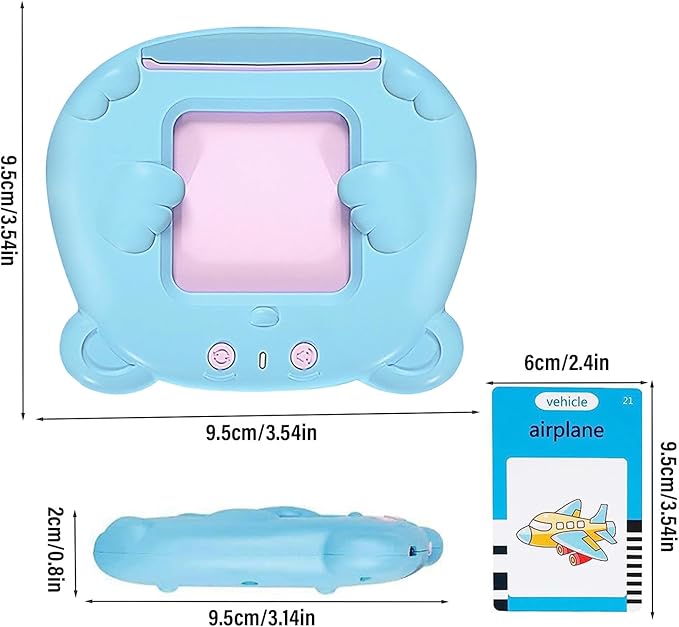 Educational Flashcard - Talking Educational Interactive Travel Toys for Kids Learning Toys | Fun Engaging Design for Preschool Kindergarten Homeschooling Travel Home Car Airplane