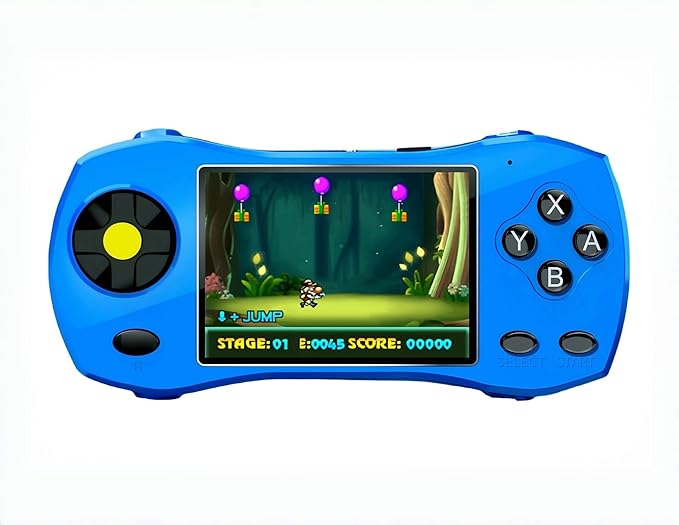 3-inch Racing Car Appearance Video Game Console Built-in 250 64bit Games AV-Out Students/Adults Handheld Toys Kid's Birthday Home/Outdoor/Travel Entertainment