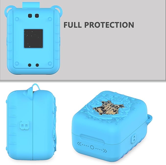 Silicone Case for Bitzee Harry Potter Interactive Digital Pet, Protective Cover for Harry Potter Bitzee Virtual Electronic Pets Accessories (Blue Case)