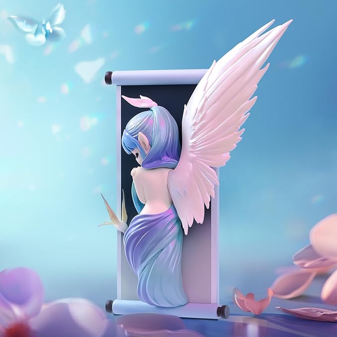 52TOYS Sleep Limited Edition - The Winged Elf Action Figure, 5.9 inches, Display Stand Included, Magnetic Components for Fridge Magnets, Perfect Collectible Art Toy for Women