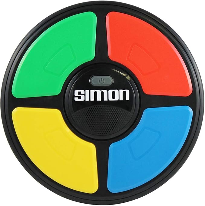 Basic Fun Simon Electronic Light & Sound Memory Game With New Digital Screen