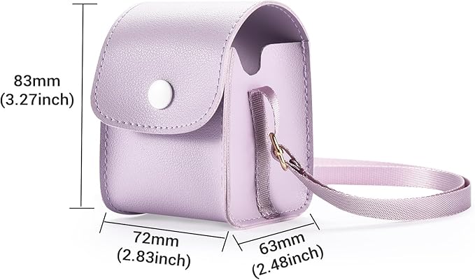 Protective Case for Bitzee Interactive Toy Digital Pet,4 Colors Outdoor Travel Carry-on Resistant Drop Crash,Case for Bitzee Interactive Pet Virtual Electronic Pets for Girls & Boys (Pale Purple)