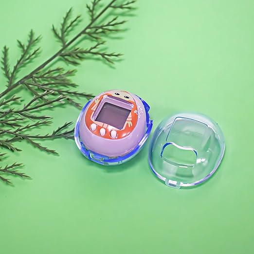 Transparent Cover Case for Tamagotchi Nano, Protective Sleeve Skin PC Protective Cover for Kids, Soft & Shockproof Shell for Tamagotchi Nano Electronic Pet Game Machine (Blue)