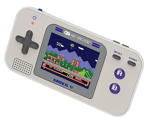 My Arcade Gamer V Classic-Purple: Portable Gaming System with 220 Games, 2.5" Color Display, Pocket Size (DGUN-3920)