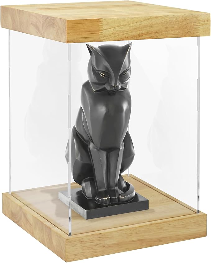 BenchPro Clear Acrylic Display Case for Trophy, Collectibles, Assemble Cube Display Box Stand Dust Proof Protection Showcase for Action Figures Toys. (1.75" Thick Wood, 17" H x 12" L x 12" D)