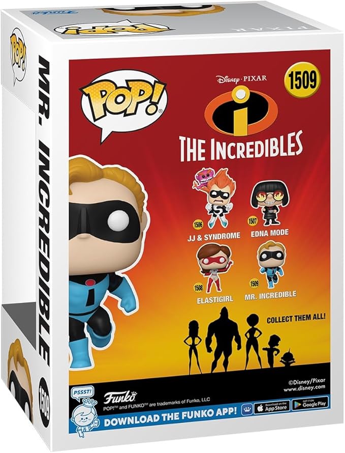 Funko POP Disney: Incredibles 20th Anniversary - Mr. Incredible - Collectable Vinyl Figure - Gift Idea - Official Merchandise - for Kids & Adults - Movies Fans