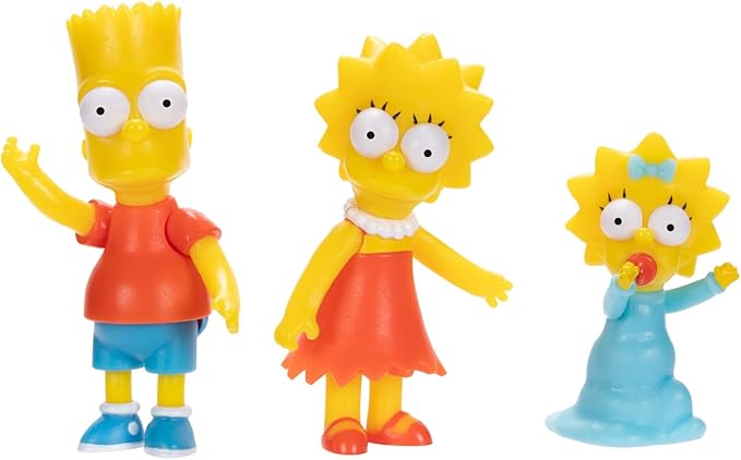 Disney The Simpsons Action Figures Family Multi-Pack 2.5” Scale Figures, Includes Homer, Marge, Bart, Lisa, Maggie, Santa’s Little Helper, and Snowball II