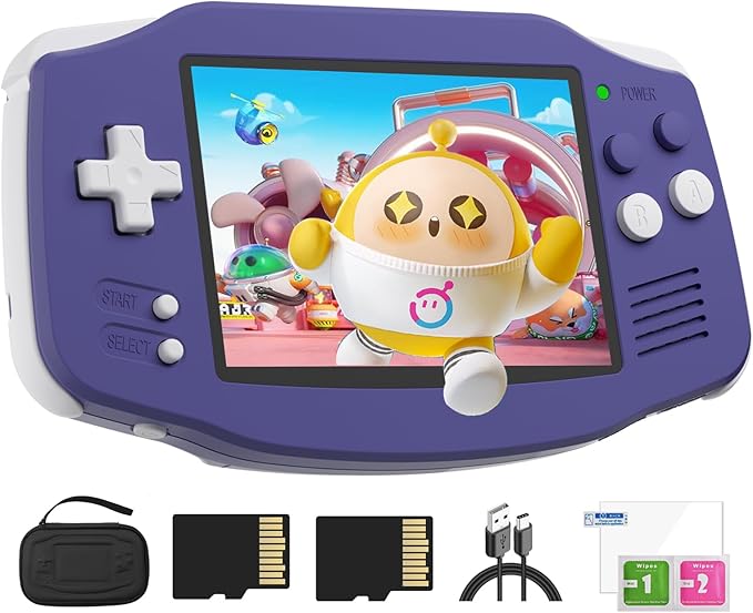 RG34XX Retro Handheld Game Console Linux OS 3.4’’ IPS 720*480 Screen 64G Card 5000+ Classic Games RG34XX H700 64-bit 3500mAh Battery Game Player Compatible with Bluetooth WiFi
