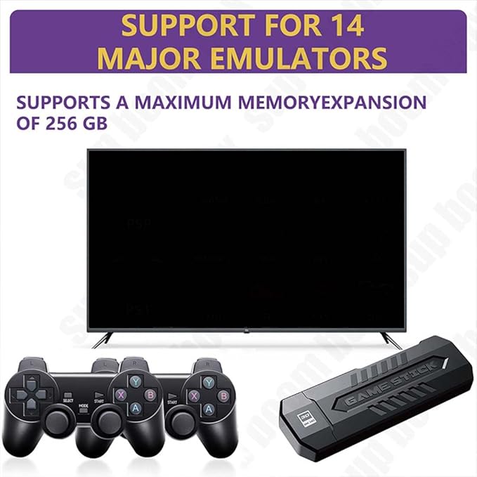 X2 Pro 4K Retro Game Stick, HD Home Video Game Console with 2 Wireless Controllers, HDMI Output, 30000+ Built-in Games (128GB)