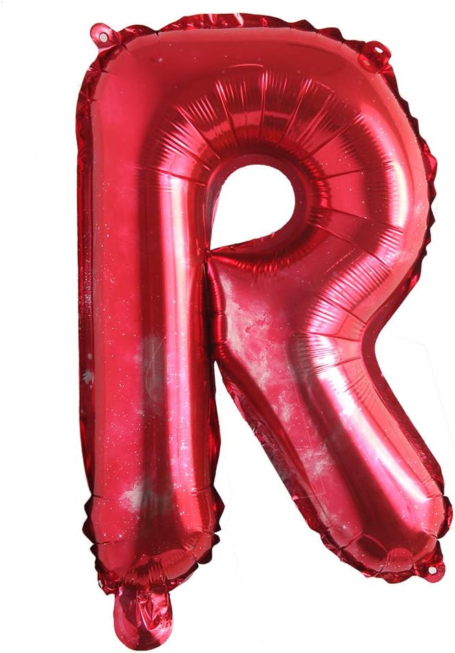Happy Birthday Balloons, Aluminum Foil Banner Balloons for Birthday Party Decorations and Supplies (Starry Red)