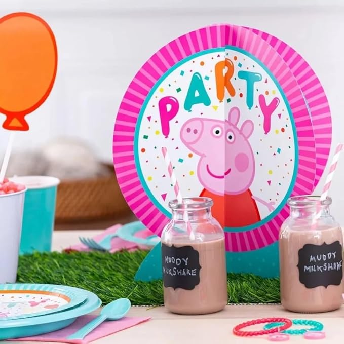 Peppa Pig Confetti Party Centerpiece Kit (Pack of 27) - Vibrant, Colorful & Fun Table Decorations - Ideal for Kids' Birthday Celebrations