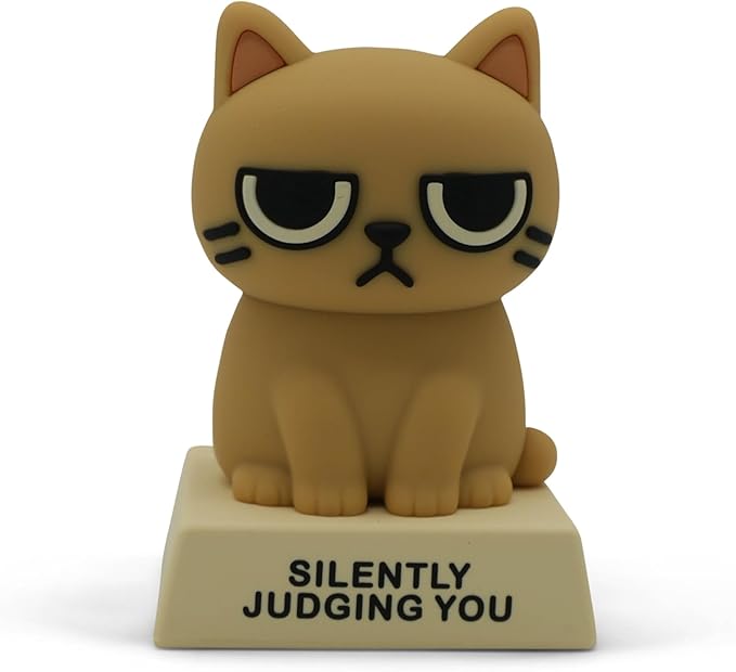 Miniature Desk Figurine – Cute & Quirky Office Decor for Desk, Shelf, or Workspace – Fun Tiny Collectible Statue for Adults, Coworkers, or Home Office Gift-Judging You