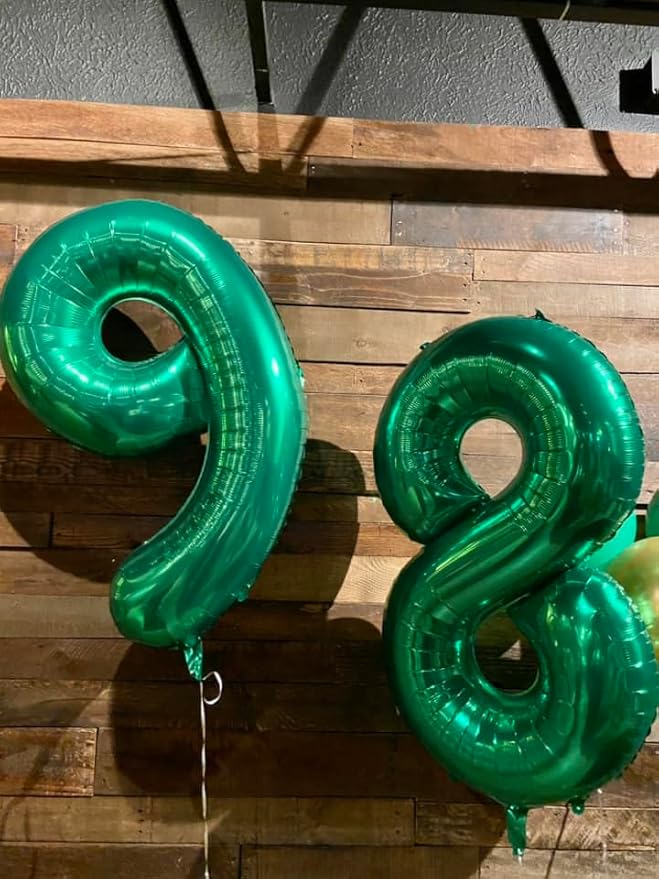Green Number 19 Balloon 40 inch, 19 Number Balloons, 19th Green Birthday Decorations, 19 Year Old Girls Boys Party Supplies, St. Patrick's Day Games Theme Birthday Decorations