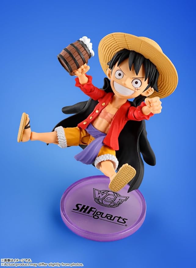 Bandai- World Collectible Figure x S.H.Figuarts One Piece Monkey D. Luffy Figure