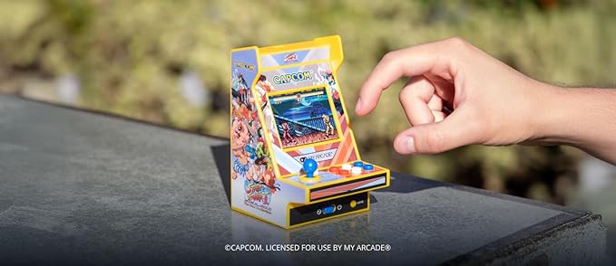 My Arcade Super Street Fighter II Nano Player Pro: 2 Games in 1, 4.8" Video Game Collectible