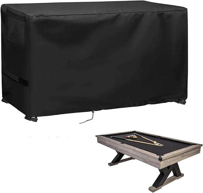 Slate Pool Table Cover for America Legend Pool Tables, Waterproof 7Ft-8Ft Billiard Table Cover, Heavy Duty Dustproof Game Room Protection, 91"x 51" x 31"
