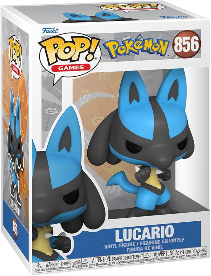 Funko POP! Games: Pokemon - Lucario - Collectible Vinyl Figure - Gift Idea - Official Merchandise - Toys for Children and Adults - Video Games Fans - Figure for Collectors