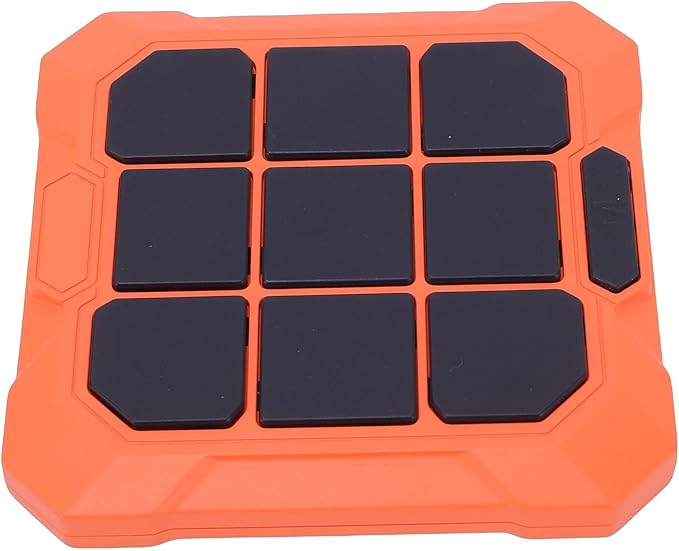 Handheld Toe Game, 6 in 1 Electronic Rechargeable Kids Game, Silent Mode with Multiple Modes, Ideal for 6 12 Years Old Boys, Girls & Adults (Orange)