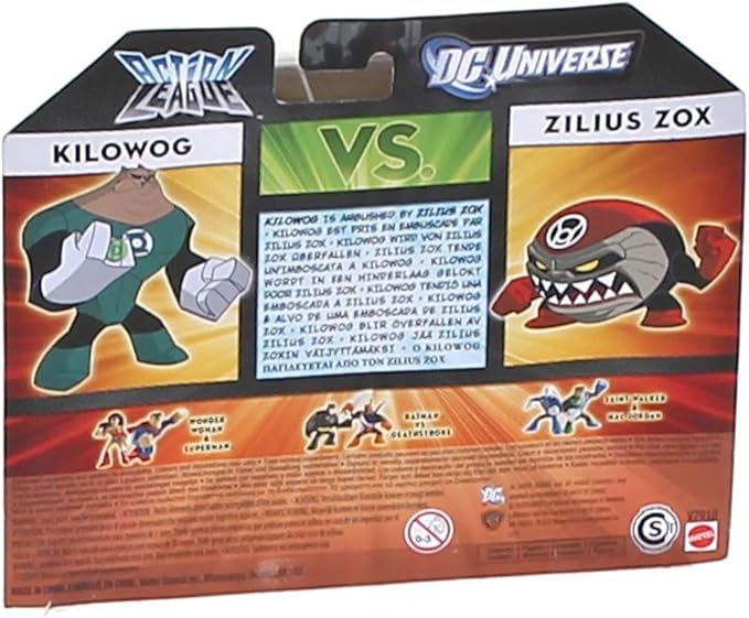 DC Universe Action League 3 inch Kilowog vs Zilius Zox Action Figure 2-Pack
