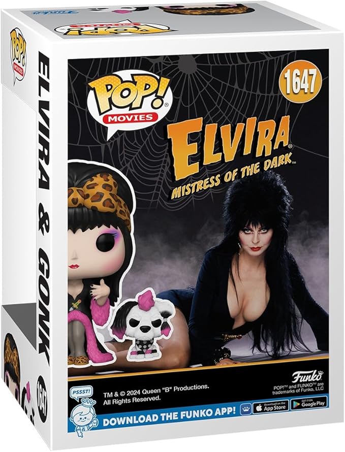 Funko POP! & Buddy: Elvira Mistress of The Dark & Gonk - Collectable Vinyl Figure - Gift Idea - Official Merchandise - for Kids & Adults - Horror Fans - Model Figure for Collectors and Display