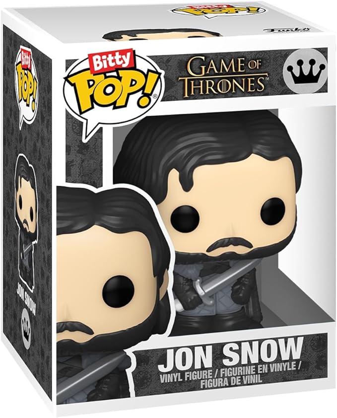Funko Pop Bitty: Game of Thrones - Jon Snow, Ghost, White Walker, & Mystery Chase Figure - (Styles May Vary) and A Surprise Mystery Mini Figure - 0.9 Inch (2.2 Cm) Collectable - Gift Idea