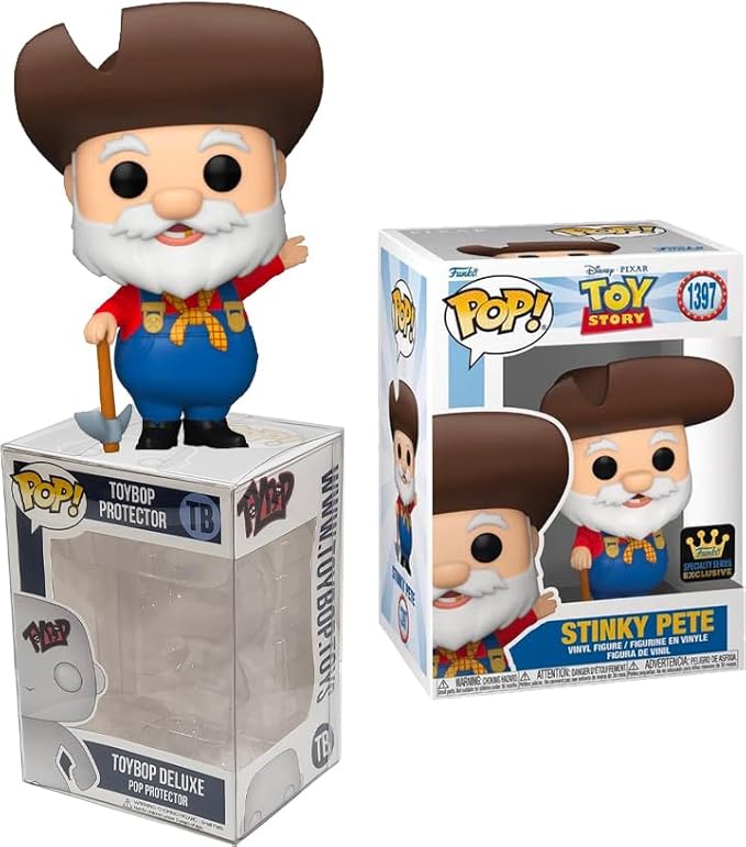 Funko Pop Stinky Pete Specialty Series + Protector: Toy Story Pop! Disney Vinyl Figure (Gift Set Bundled with ToyBop Box Protector Collector Case)