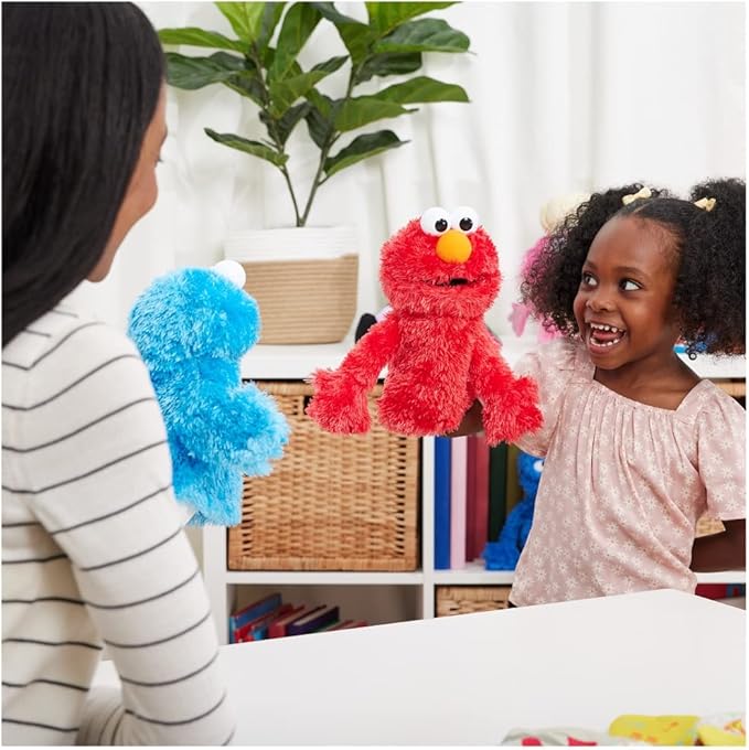 GUND Sesame Street Official Cookie Monster Muppet Plush Hand Puppet, Premium Plush Toy for Ages 1 & Up, Blue, 11”