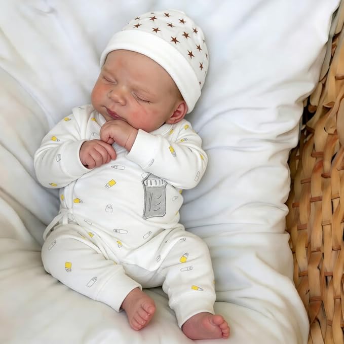 Anano Reborn Baby Dolls Silicone Full Body-18 in Realistic Baby Doll Newborn Boy, Full Silicone Babys Doll Lifelike, Real Life Reborn Dolls Anatomically Correct with Accessories
