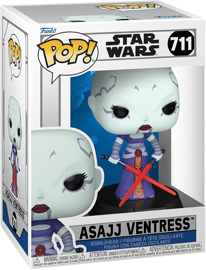 Funko Pop! Star Wars: Clone Wars - Asajj Ventress - Collectable Vinyl Figure - Gift Idea - Official Merchandise - Toys for Kids & Adults - Star Wars Fans - Model Figure for Collectors and Display