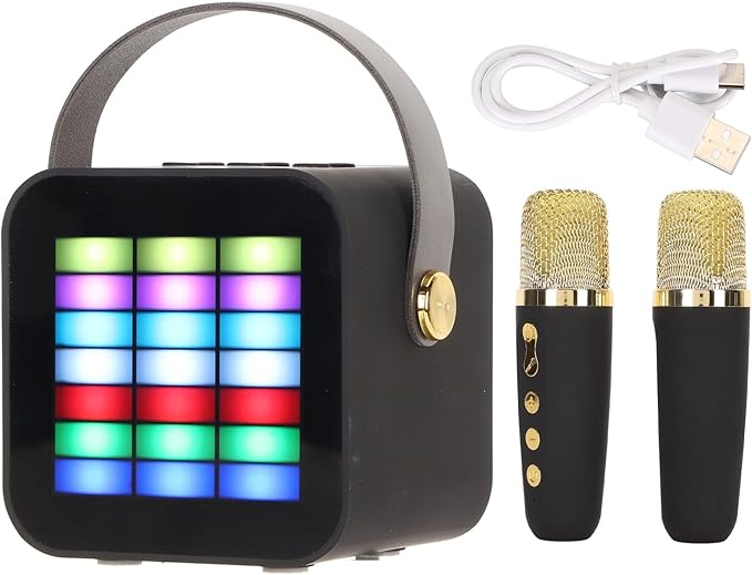 Kids Karaoke Machine karaoke machine kids Portable BT 5.3 Crystal Clear Sound Children Mini Karaoke Machine Multi Sound Effects for Party for Laptops for Mobile Phones Karaoke Machines