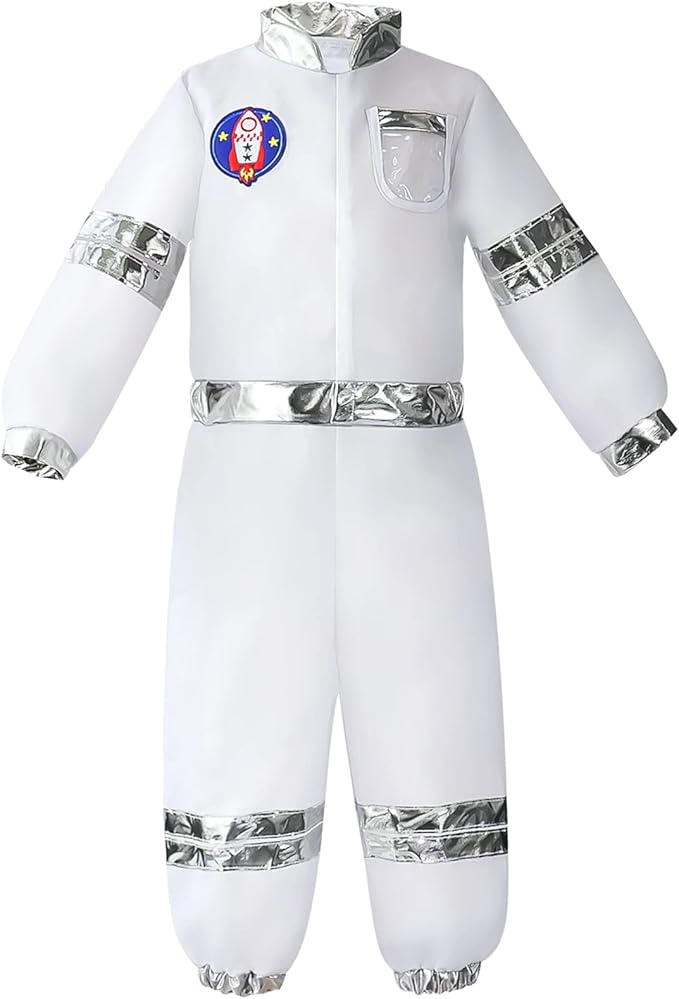 Jeowoqao Dress up Clothes for Little Boys Girls, Kids Dress Up Pretend Play Costumes,Police, Firefighters,Racers,Astronauts Costume for Toddler Age 3 4 5 6 Years Play Gift